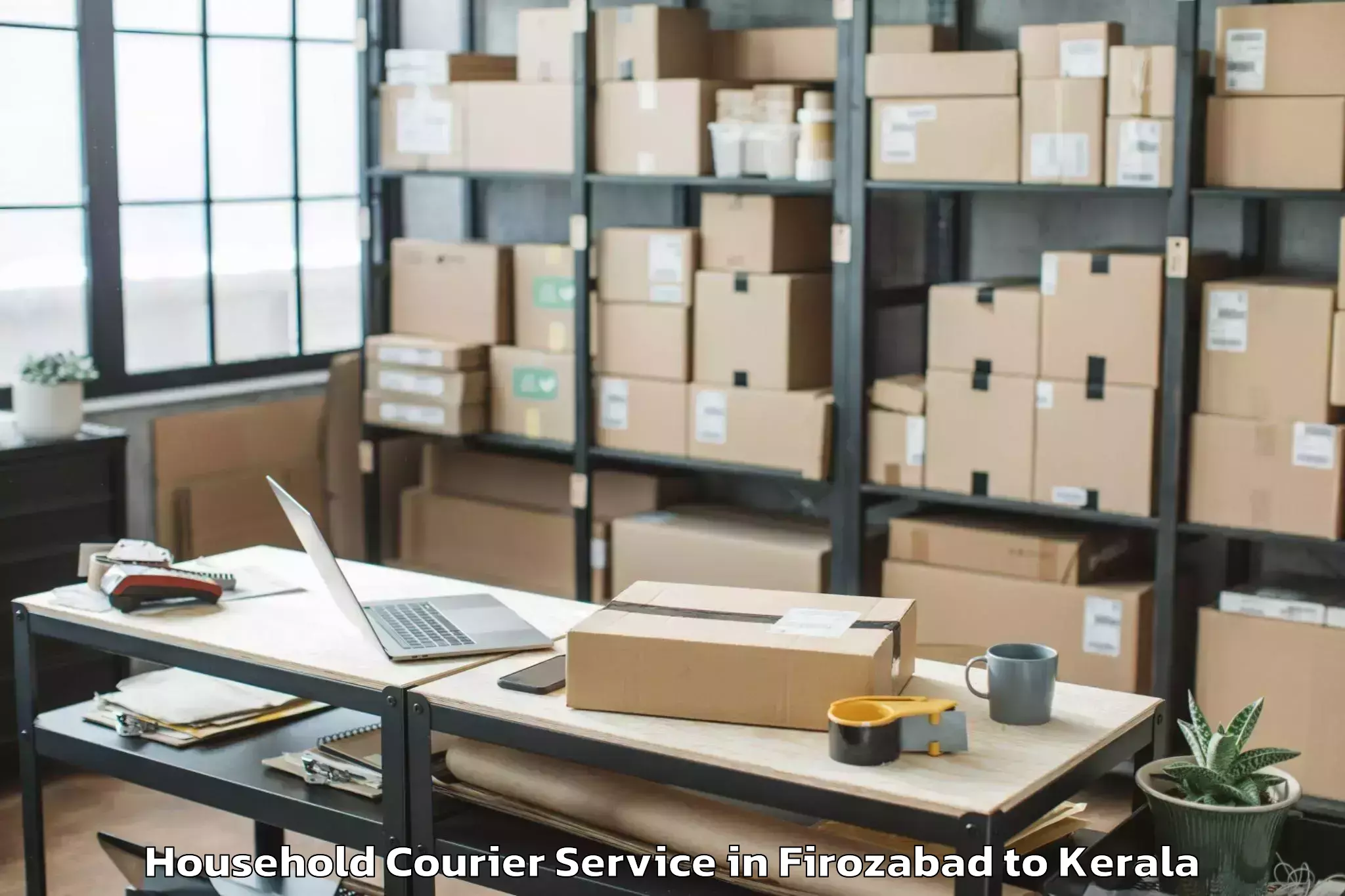 Affordable Firozabad to Cheruthuruthi Household Courier